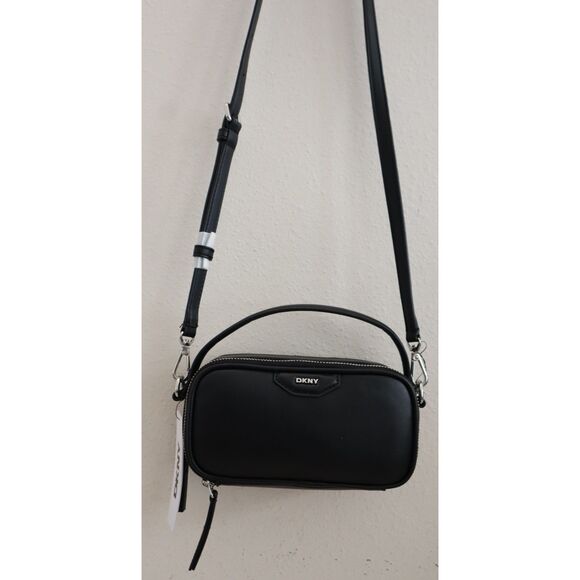 DKNY R52EZL37-BSV Black O/S PU Leather Naria DZ Top Handle/Crossbody Bag - Picture 16 of 16